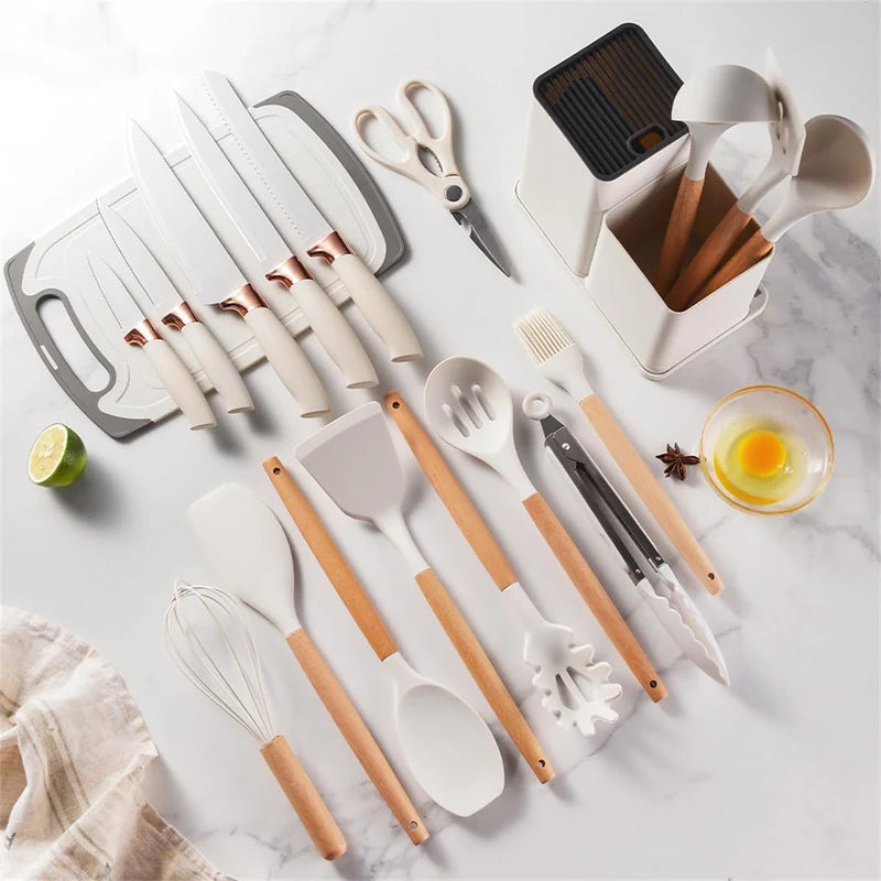 Luxury Kitchen Utensils & Cookware Set for Home | طقم أدوات وأواني مطبخ فاخر للمنزل