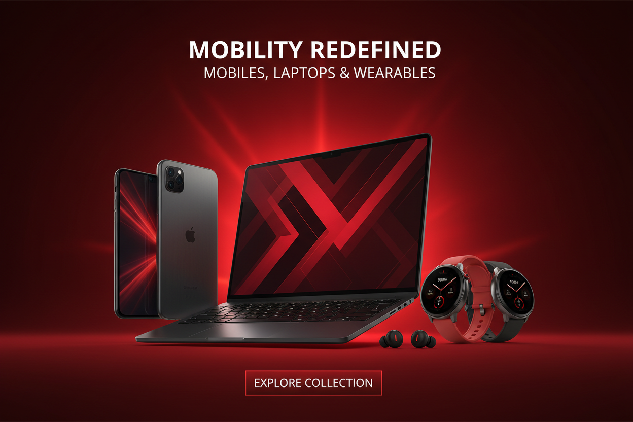 Mobiles, Laptops & Wearables