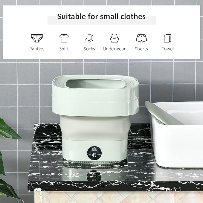 Mini Portable Washing Machine Foldable – Home & Travel – UAE | غسالة ملابس صغيرة محمولة قابلة للطي – للمنزل والسفر – الإمارات
