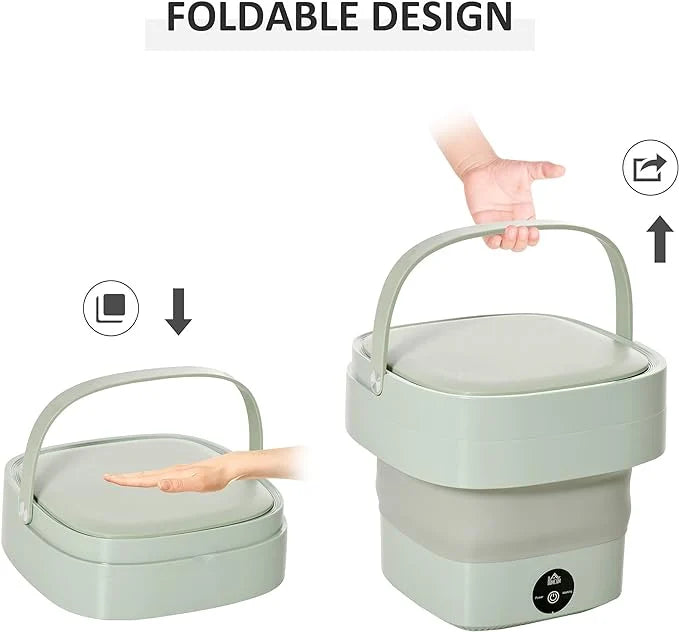 Mini Portable Washing Machine Foldable – Home & Travel – UAE | غسالة ملابس صغيرة محمولة قابلة للطي – للمنزل والسفر – الإمارات