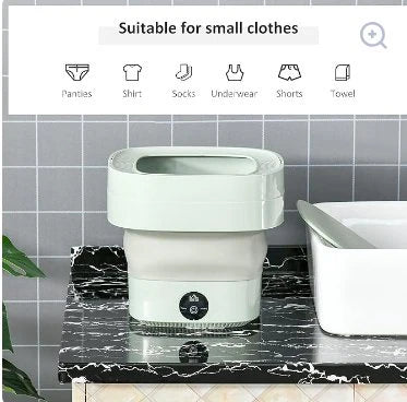 Mini Portable Washing Machine Foldable – Home & Travel – UAE | غسالة ملابس صغيرة محمولة قابلة للطي – للمنزل والسفر – الإمارات